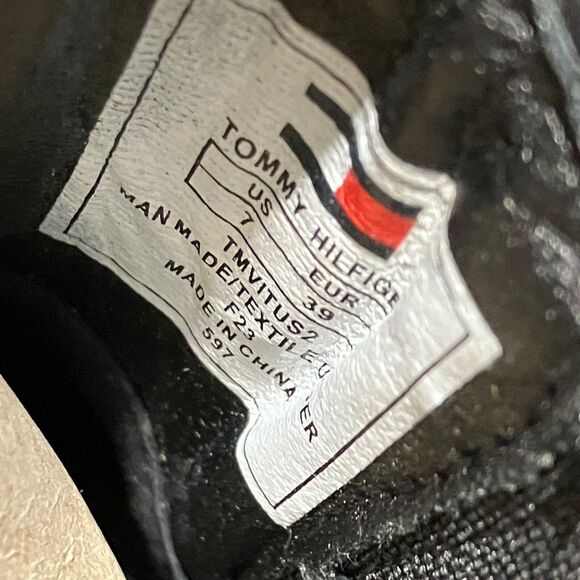 Tommy Hilfiger Chelsea Boots Mens 7 Black Leather‎ Slip On Dress Elastic Gore main image 14